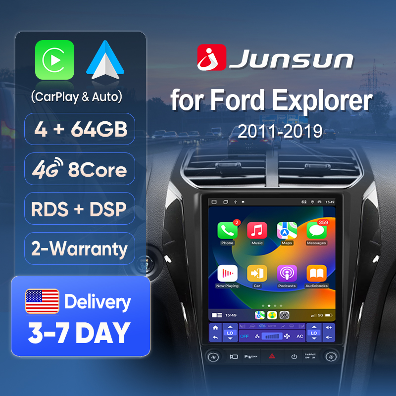 Japanese Traditional Lifestyle - Schermo CarPlay Wireless Junsun per Ford