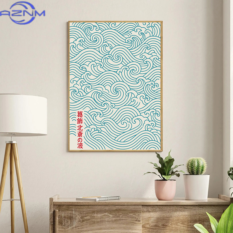 Japanese Tokyo Lifestyle - AZNM Poster Onde Giapponesi Hokusai Tokyo