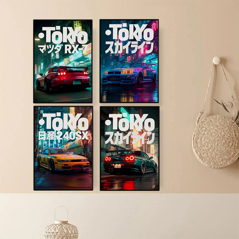 Vintage Tokyo JDM Car Poster N - Japanese Tokyo Lifestyle recensione e prezzo