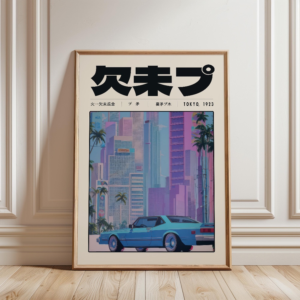 Poster Retrò Tokyo Vaporwave P - Japanese Tokyo Lifestyle recensione e prezzo